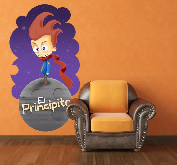 Vinilo infantil principito texto - TenVinilo