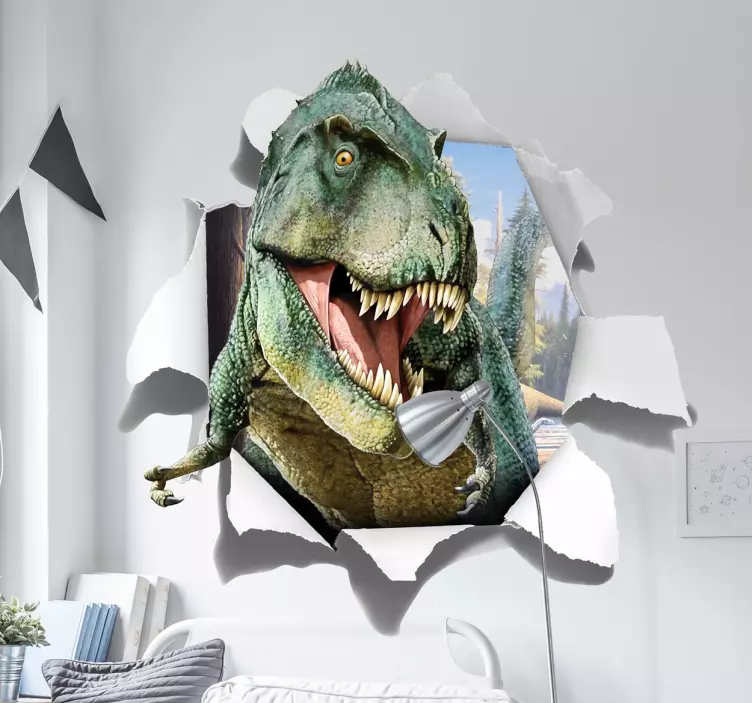 Vinilo 3d trampantojo T-Rex - TenVinilo
