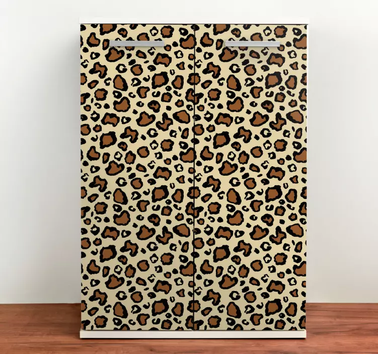 Vinilo para mueble motivo de manchas de leopardo - TenVinilo