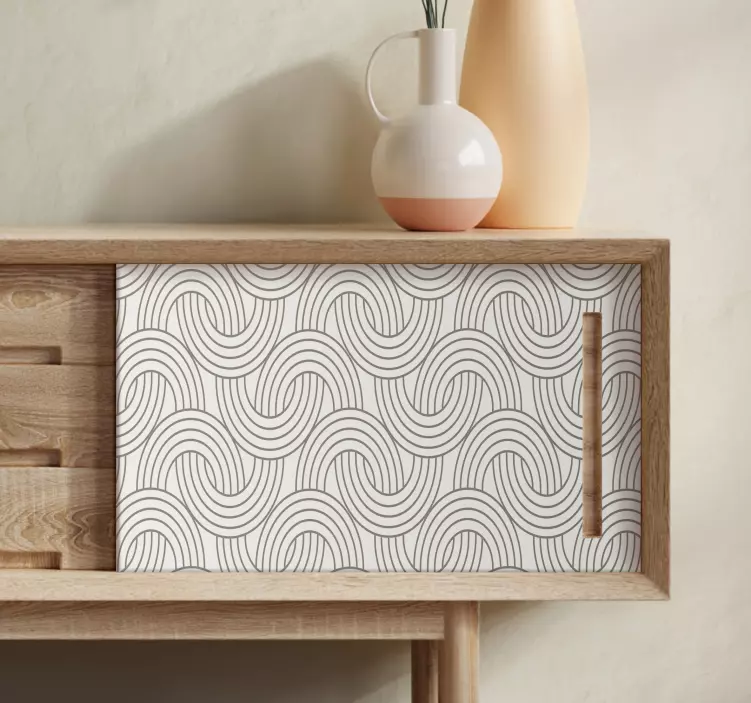 Vinilo para mueble Patrón de ilusión art deco - TenVinilo