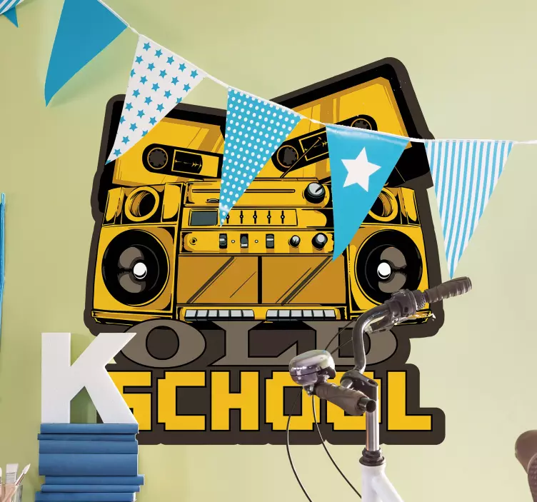 Vinilo música sistema de sonido retro - TenVinilo