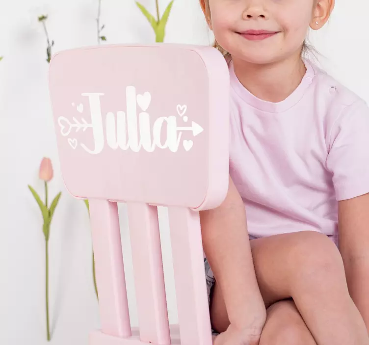 Vinilo nombre personalizado amor - TenVinilo