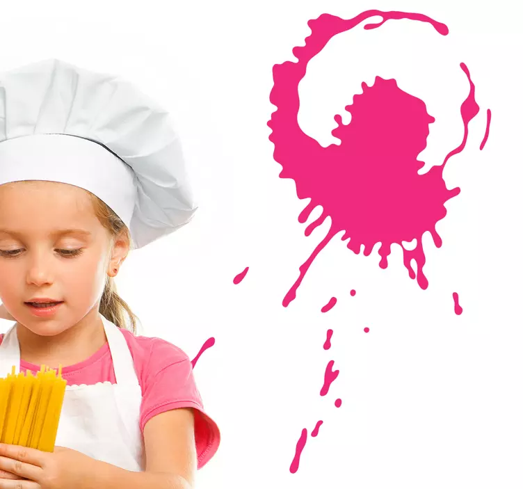 Vinilo ornamental patrón de salpicadura creativa - TenVinilo