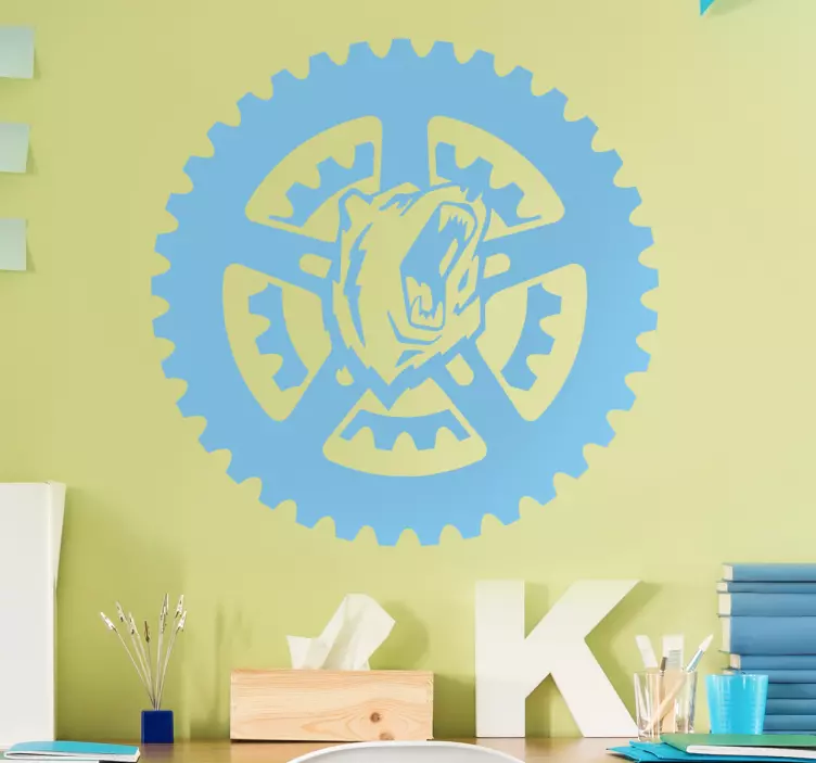 Vinilo oso bicicleta - TenVinilo