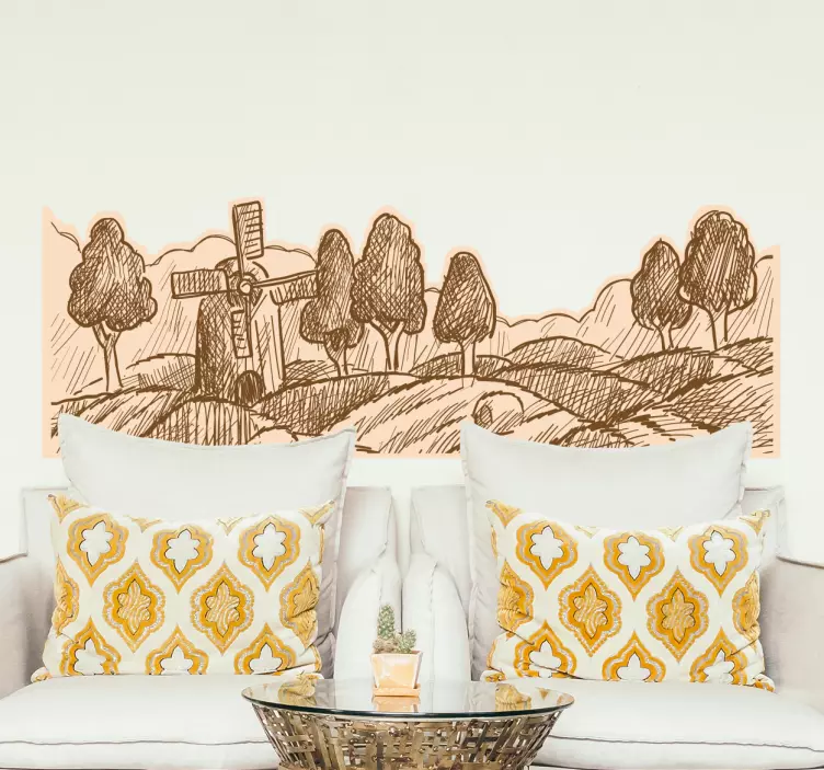 Vinilo paisaje campo - TenVinilo