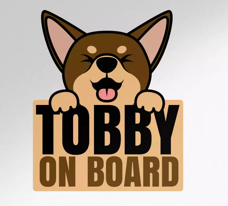 Pegatina para coche Hermoso perro mirando - TenVinilo