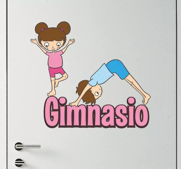 Vinilo para colegios gimnasio - TenVinilo