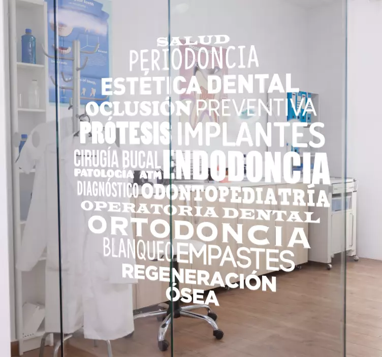 Vinilo para cristales clínica dental - TenVinilo