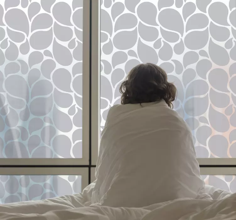 Vinilo para cristal ventana patrón gotas de agua - TenVinilo