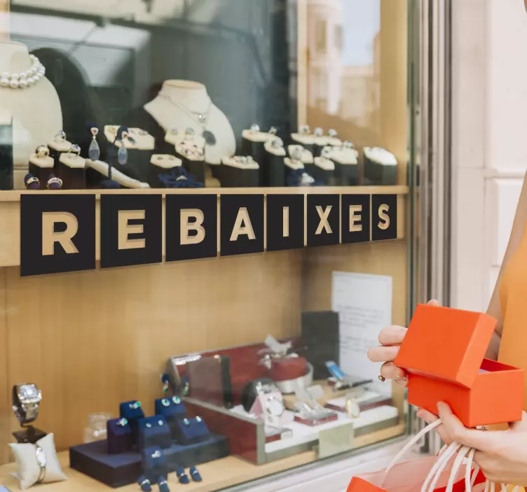 Vinilo escaparate rebaixes - TenVinilo