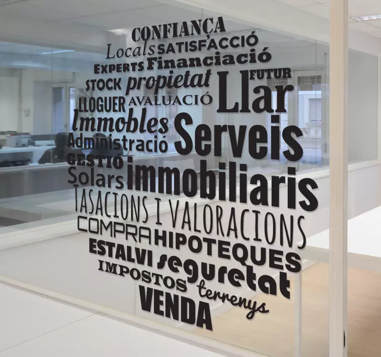 Vinilo para inmobiliaria catalán - TenVinilo