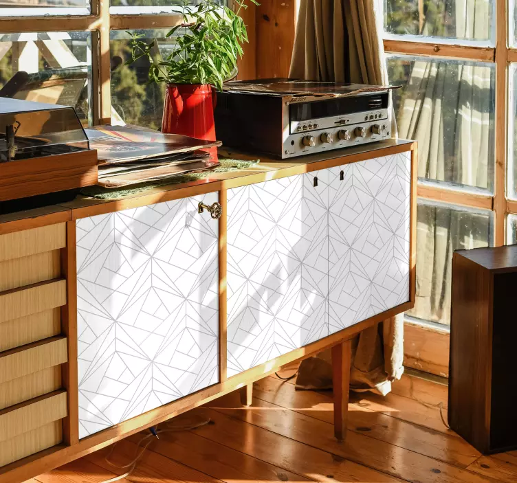 Papel adhesivo mueble moderno blanco - TenVinilo