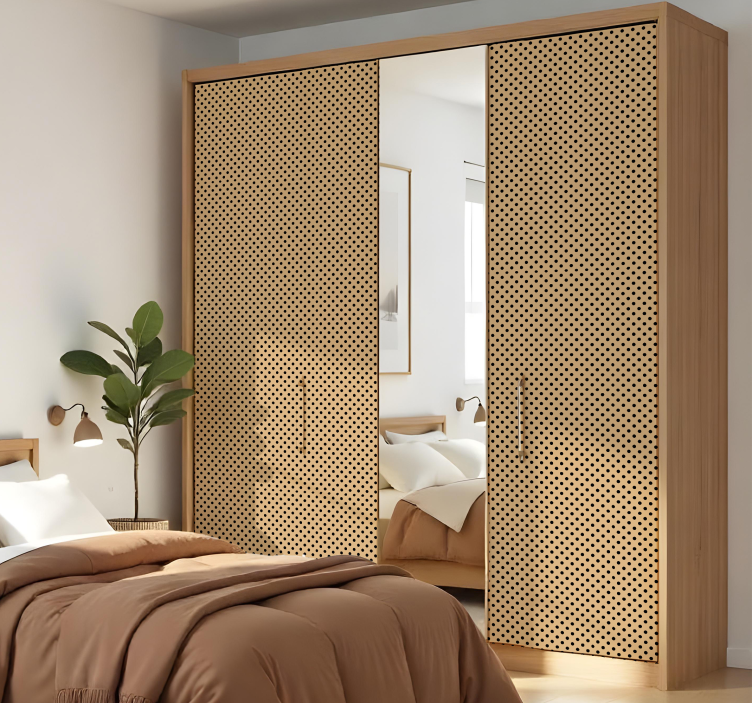 vinilo para armarios patrón de puntos - TenVinilo