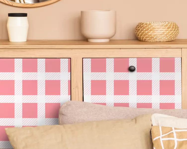 Vinilo para mueble Patrón Vichy - TenVinilo