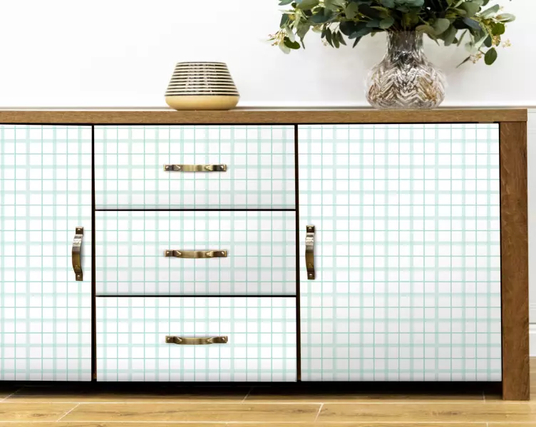 Vinilo para mueble Vichy Pastel - TenVinilo