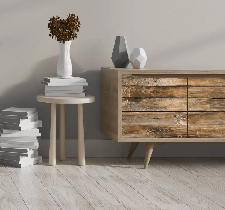 Vinilo para muebles de madera vintage - TenVinilo