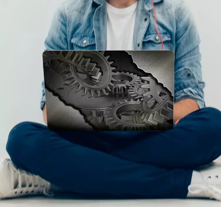 Vinilo para negocio portátil estilo industrial - TenVinilo