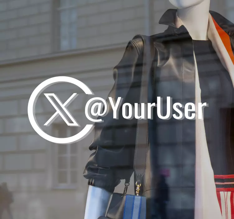 Vinilo para negocios Twitter - TenVinilo