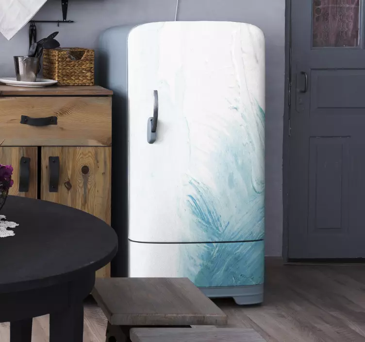 Vinilo para nevera elegantes remolinos abstractos - TenVinilo