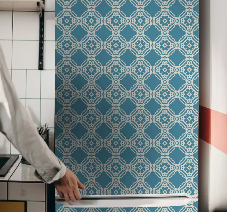 Vinilo para nevera motivo geométrico sofisticado - TenVinilo