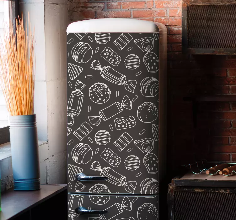 Vinilo para frigorífico Patron Caramelos - TenVinilo