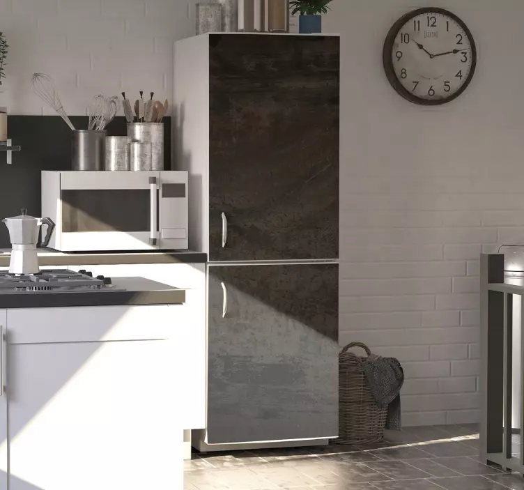 Vinilo para nevera textura hierro oxidado - TenVinilo