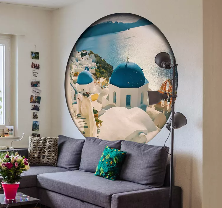 Vinilo para pared Santorini - TenVinilo