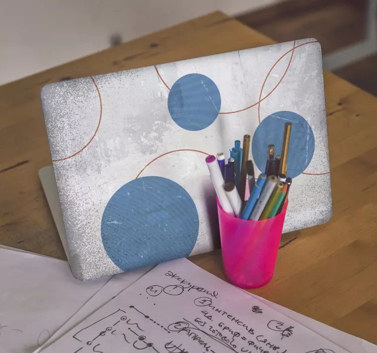 Vinilo para portátiles diseño brutalista - TenVinilo