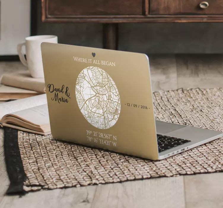 Vinilo para portátiles "donde todo empezó" - TenVinilo