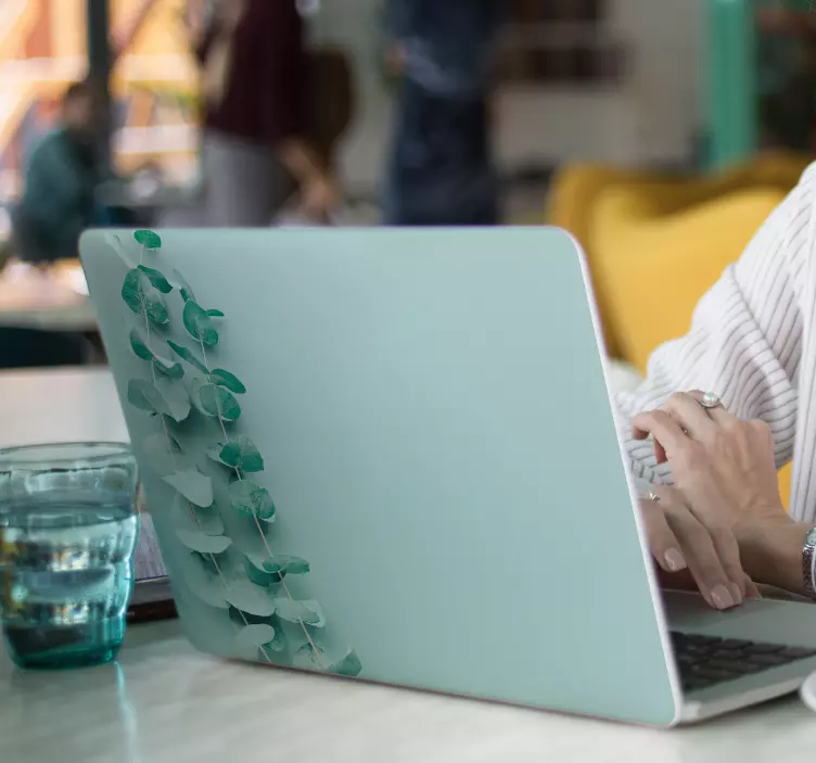 Vinilo para portátiles imagen eucalipto - TenVinilo