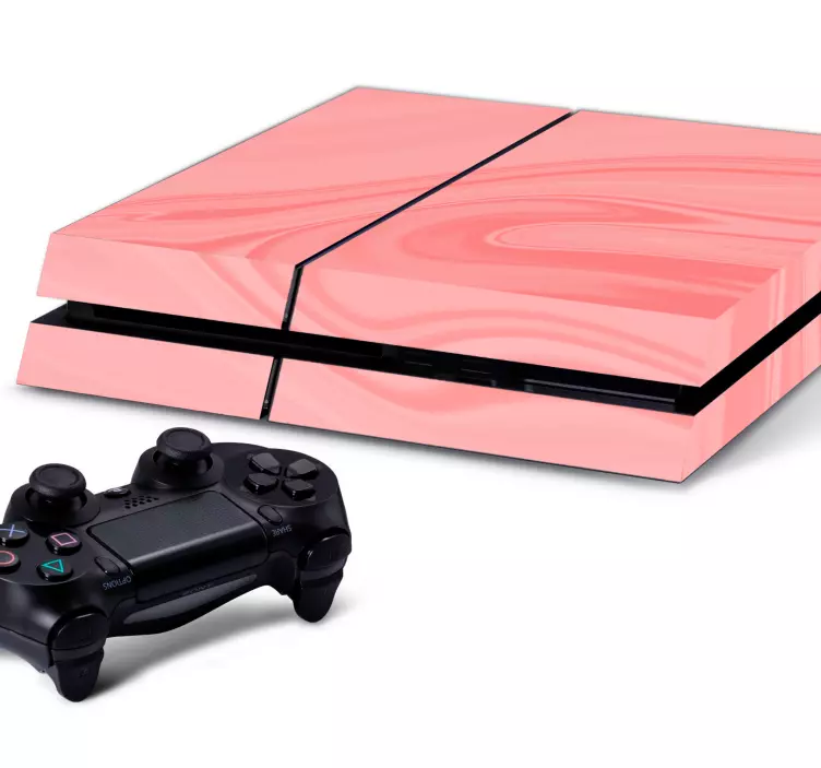 Vinilo para PS4 textura rosa - TenVinilo