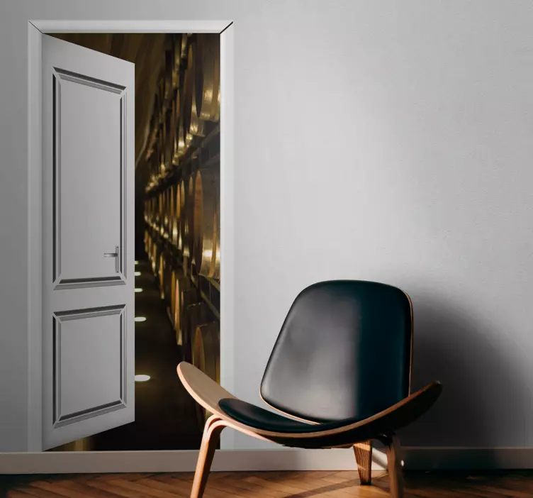 Vinilo 3D puerta de bodega - TenVinilo