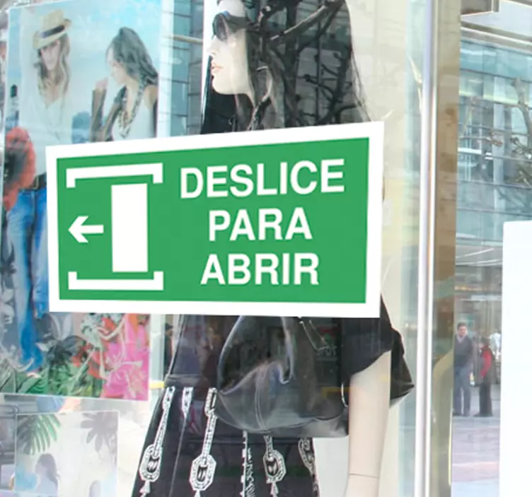 Vinilo para puerta deslice para abrir - TenVinilo