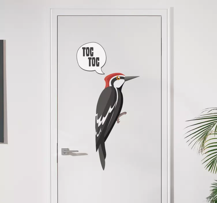 Vinilo para puerta picatroncos para puerta - TenVinilo