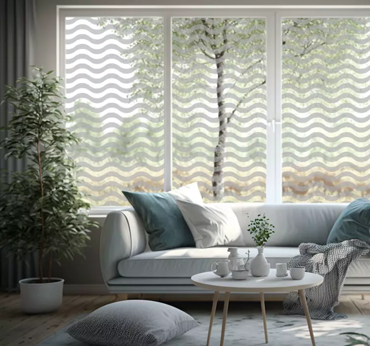 Vinilo translúcido cristal ondas - TenVinilo