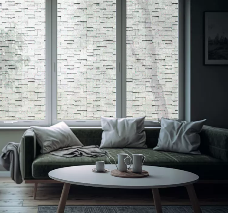 Vinilo translúcido cristal imitación piedras - TenVinilo