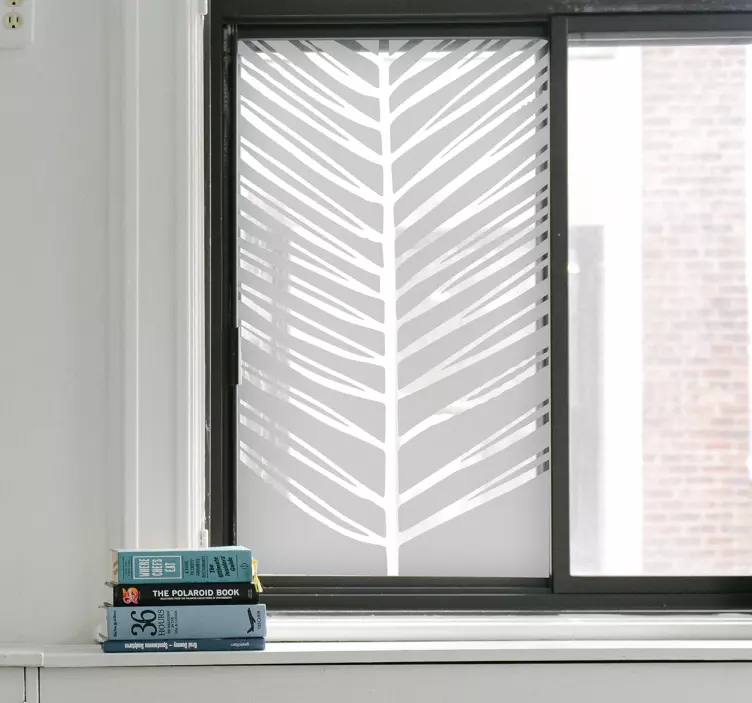 Vinilo para cristal ventana hoja tropical - TenVinilo