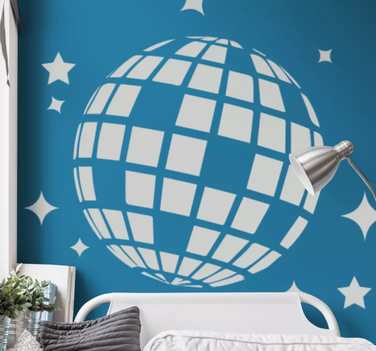 Vinilo pared Bola Discoteca - TenVinilo