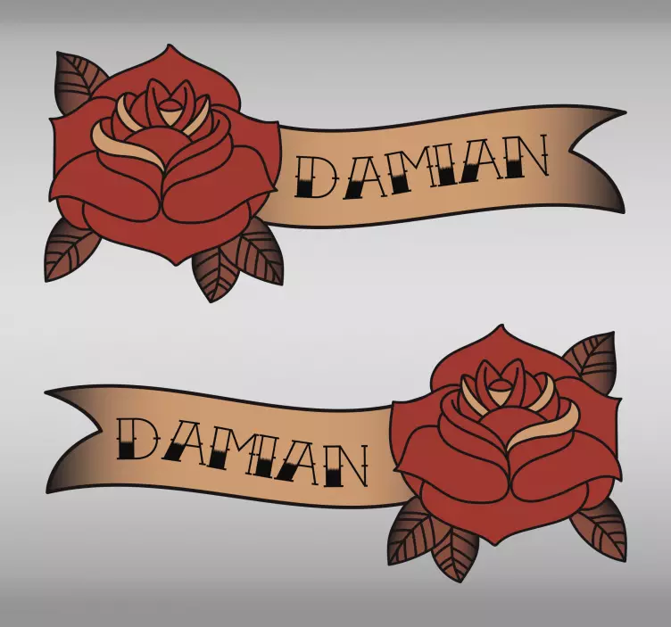 Vinilo pared flores ornamentales - TenVinilo