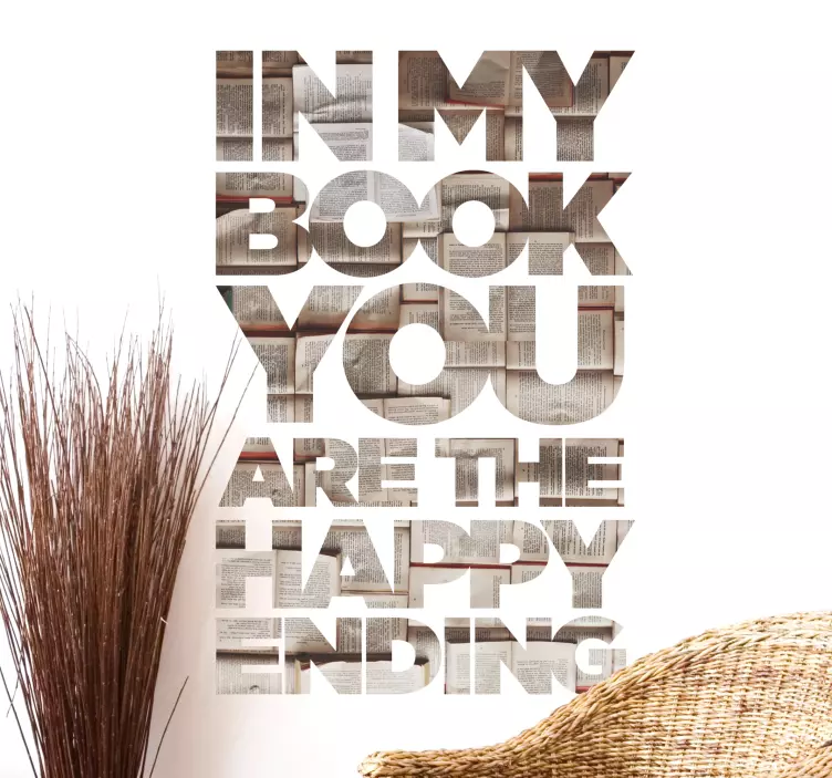 Vinilo pared happy ending - TenVinilo