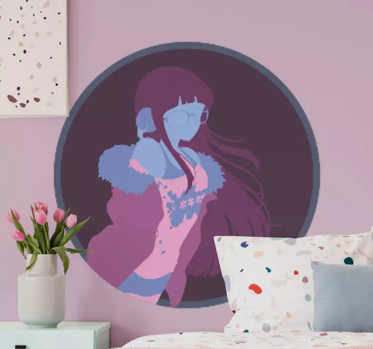 Vinilo personaje retrato de personaje con carácter - TenVinilo