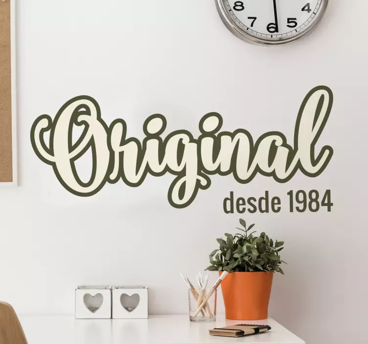 Vinilo personalizable año original - TenVinilo