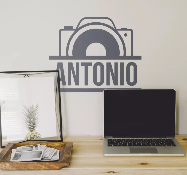 Vinilo personalizable camara - TenVinilo
