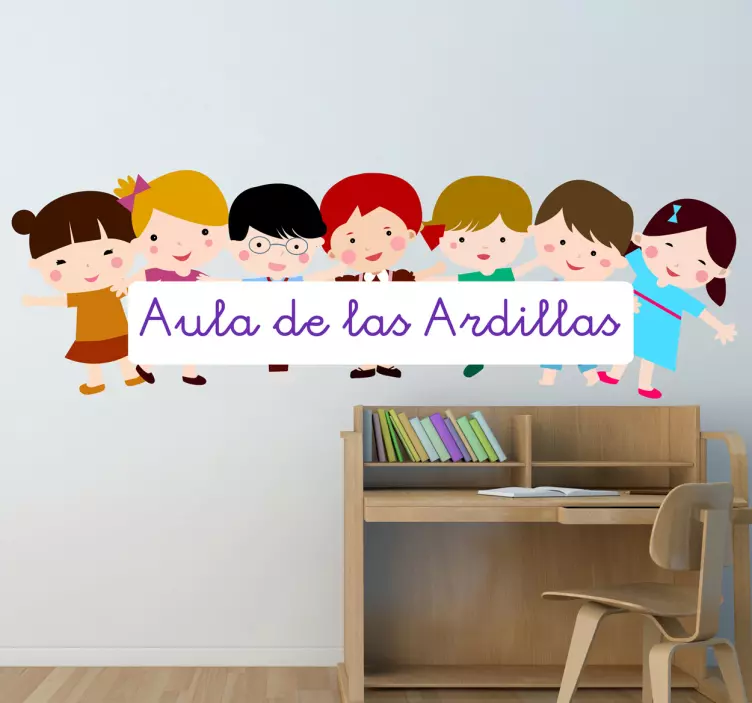 Vinilo personalizable niños aula - TenVinilo
