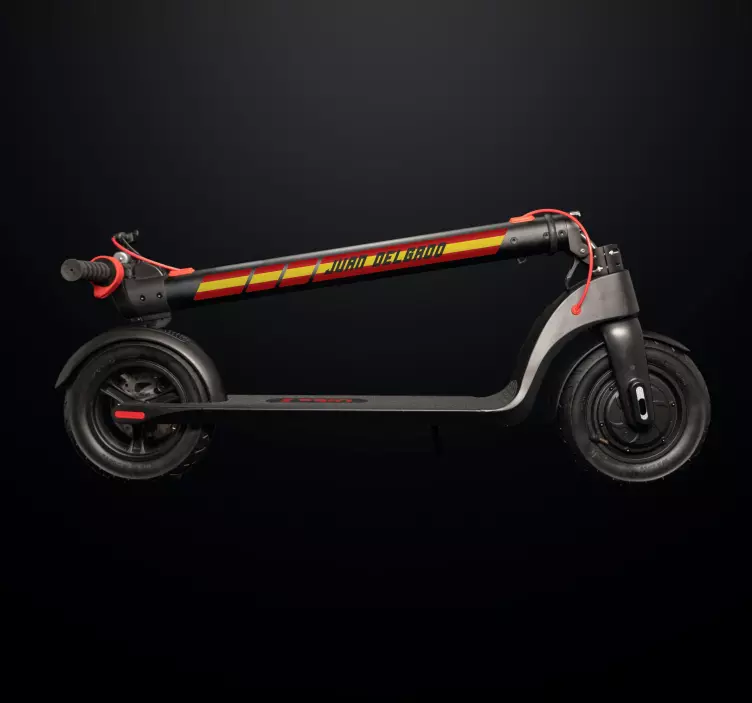 Vinilo personalizable patinete bandera española - TenVinilo