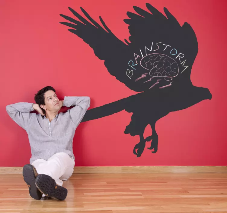 Vinilo pizarra silueta águila - TenVinilo