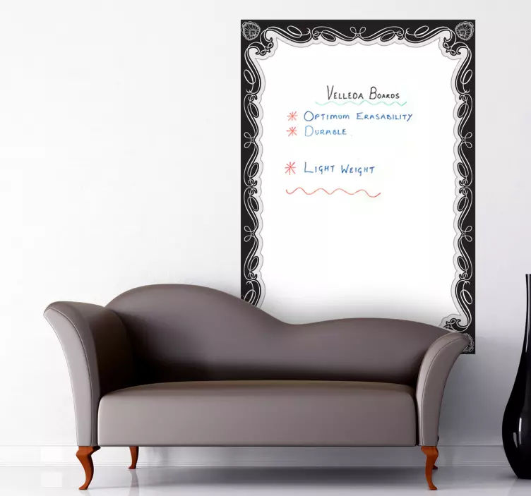 Vinilo pizarra vileda marco art decó - TenVinilo