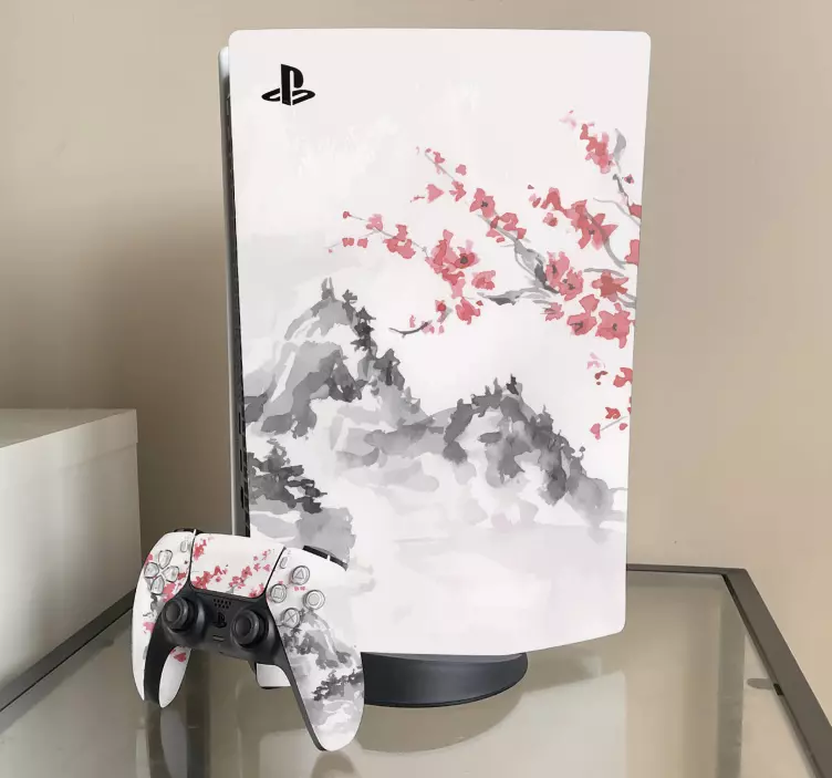 Skin PS5 Paisaje de estilo japonés - TenVinilo