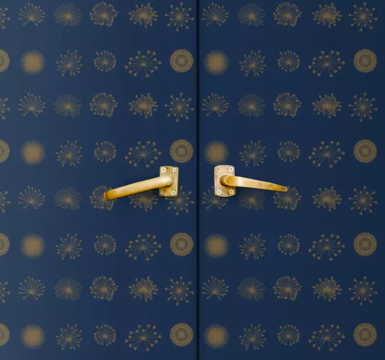 Vinilo puerta patrones geométricos festivos - TenVinilo