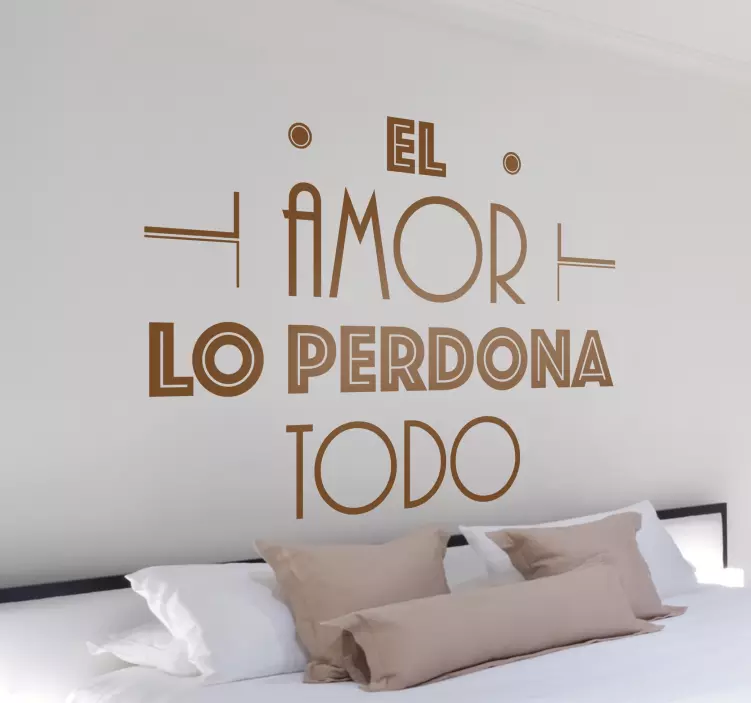 Vinilo refranes amor perdona todo - TenVinilo